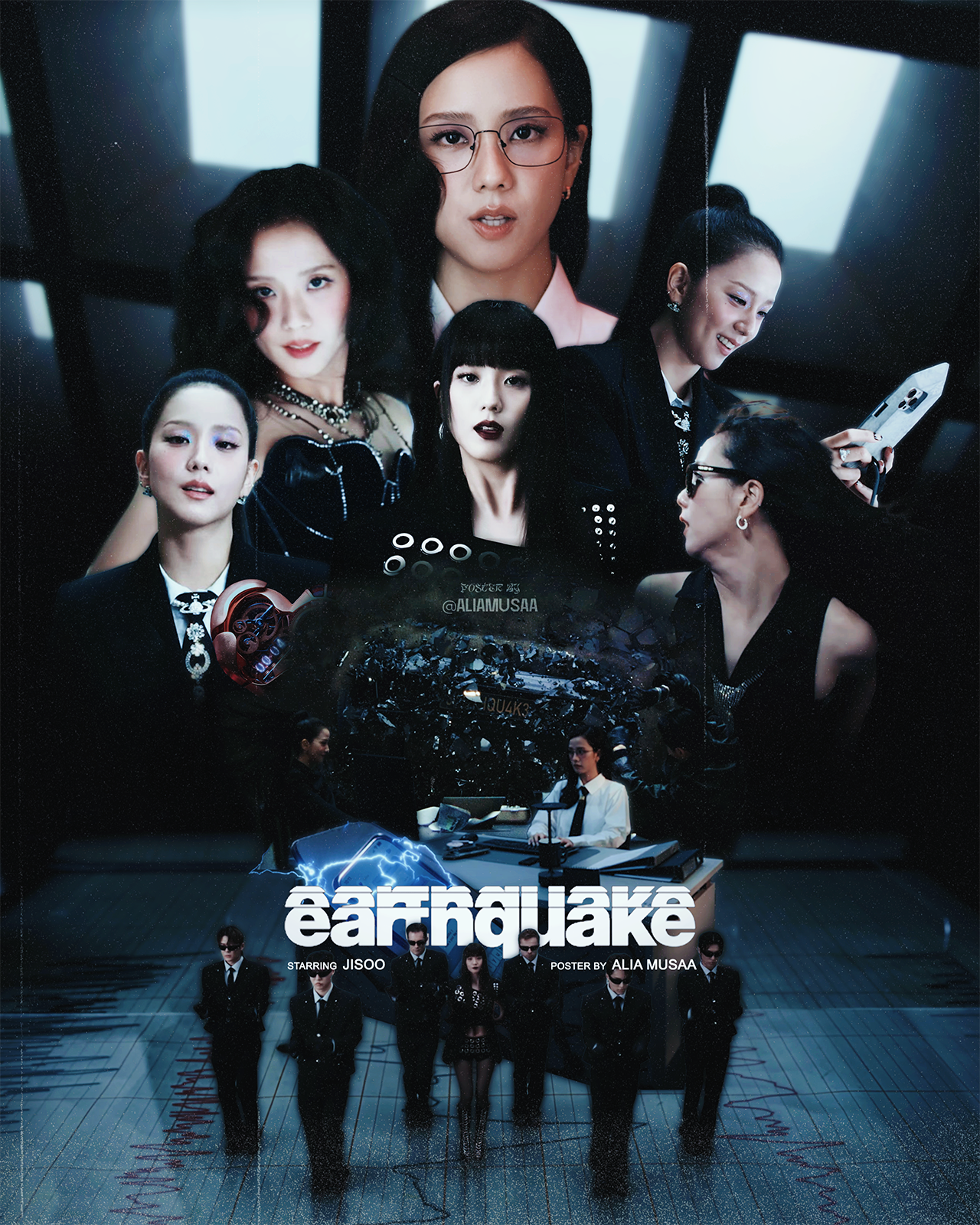 jisoo - earthquake - poster