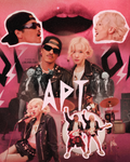 rosé & bruno mars - apt - poster